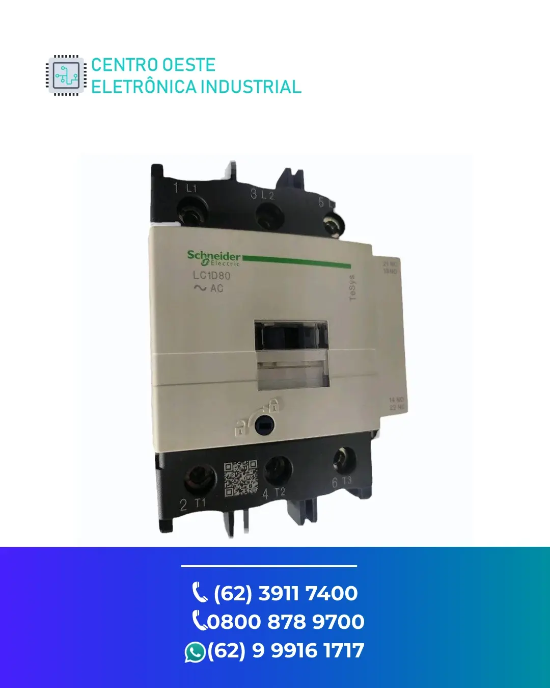 ASSISTÊNCIA TÉCNICA CONTATOR SCHNEIDER LC1D80 BRASIL