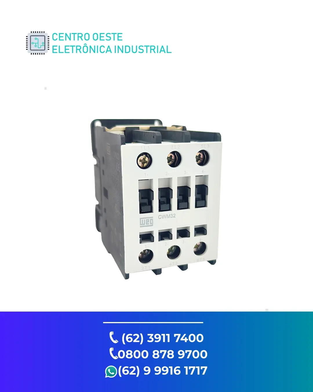 ASSISTÊNCIA TÉCNICA CONTATOR WEG CWM32 BRASIL