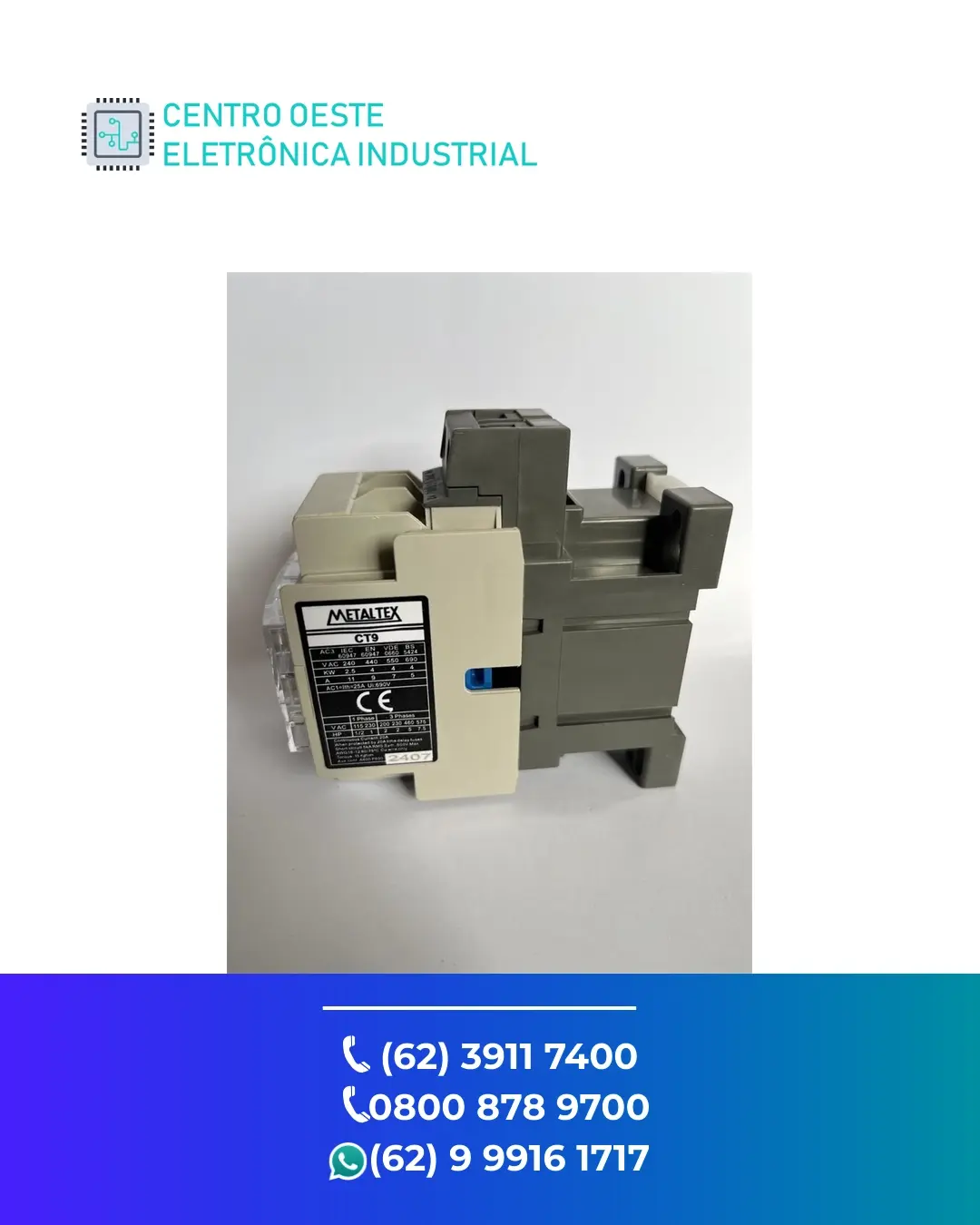 ASSISTÊNCIA TÉCNICA DE CONTATOR DELTA CNF GOIÁS