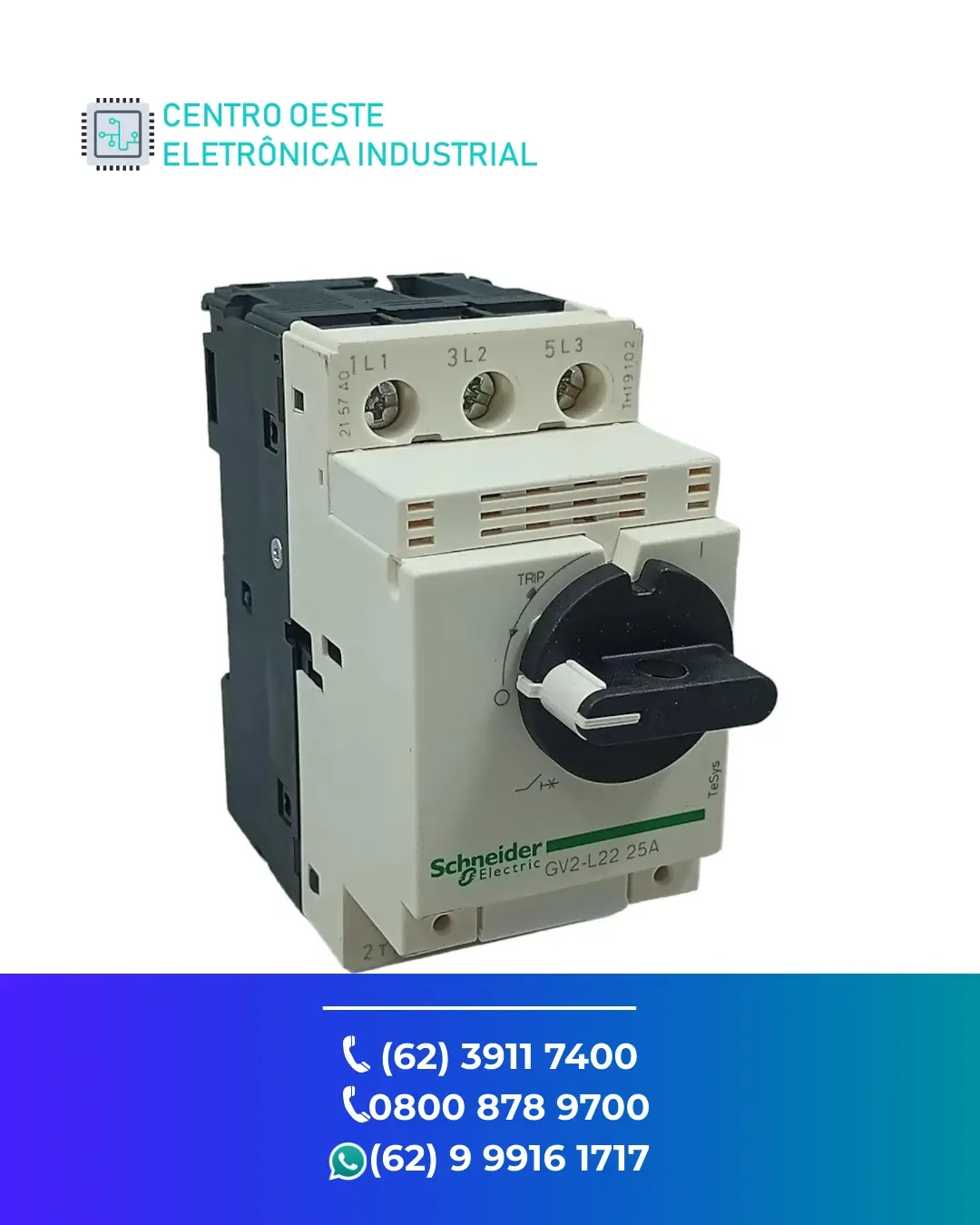 ASSISTÊNCIA TÉCNICA DE DISJUNTOR MOTOR SCHNEIDER GV6 GOIANIA