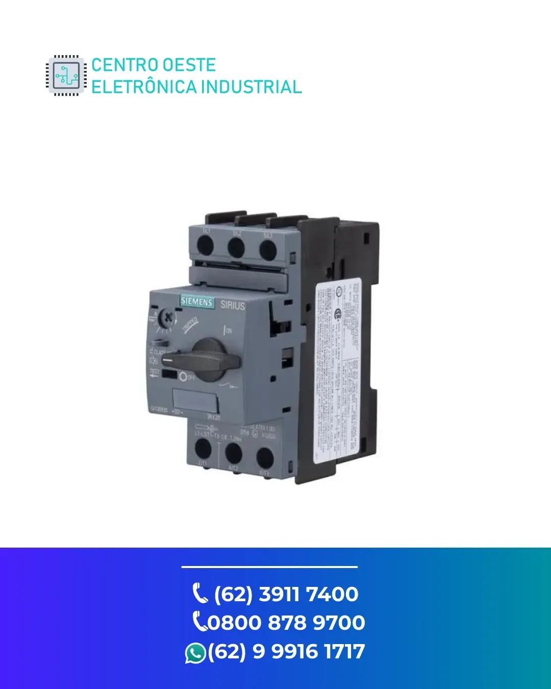 ASSISTÊNCIA TÉCNICA DE DISJUNTOR MOTOR SIEMENS 3RV20 BRASIL