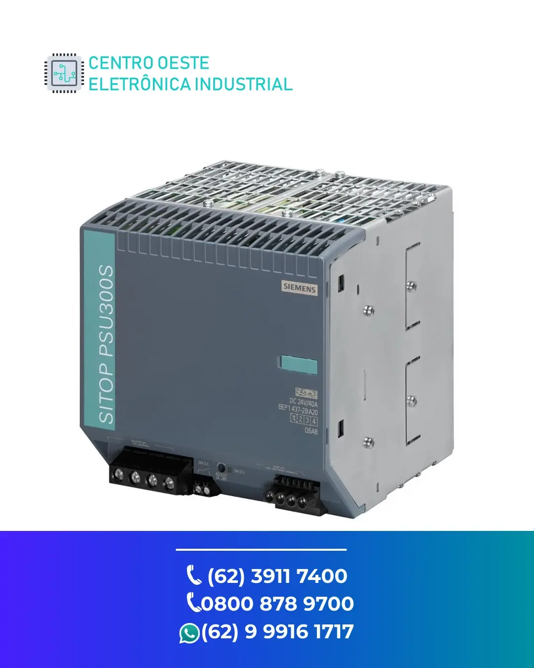 ASSISTÊNCIA TÉCNICA DE FONTE SIEMENS SITOP PSU300S GOIANIA