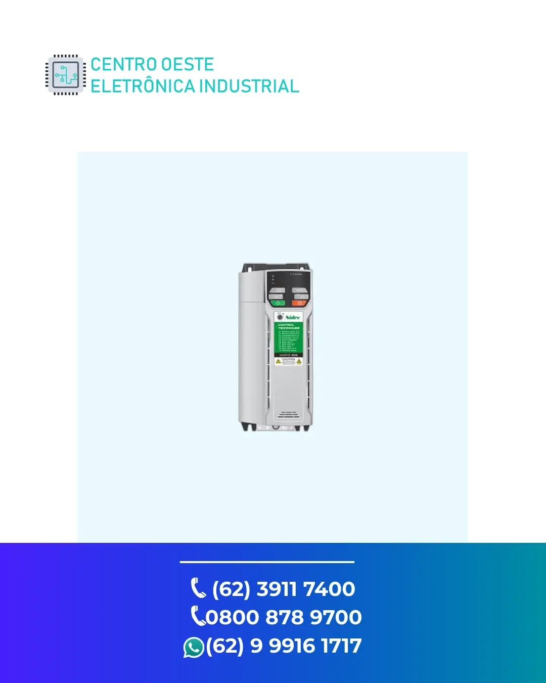ASSISTÊNCIA TÉCNICA DE INVERSOR CONTROL TECHNIQUES UNIDRIVE HS30 BRASIL