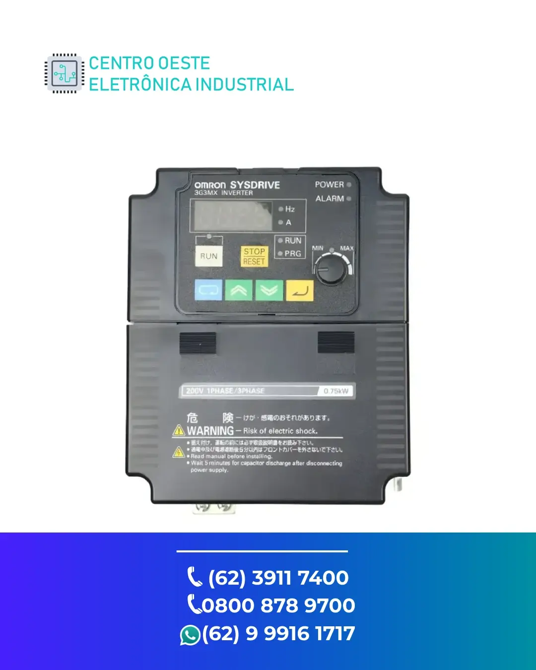 ASSISTÊNCIA TÉCNICA DE INVERSOR OMRON MX2 BRASIL