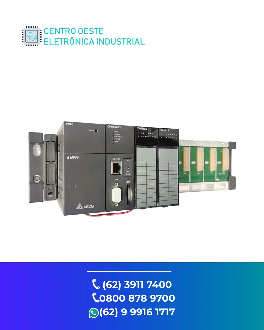 ASSISTÊNCIA TÉCNICA DE PLC DELTA AH500 GOIANIA