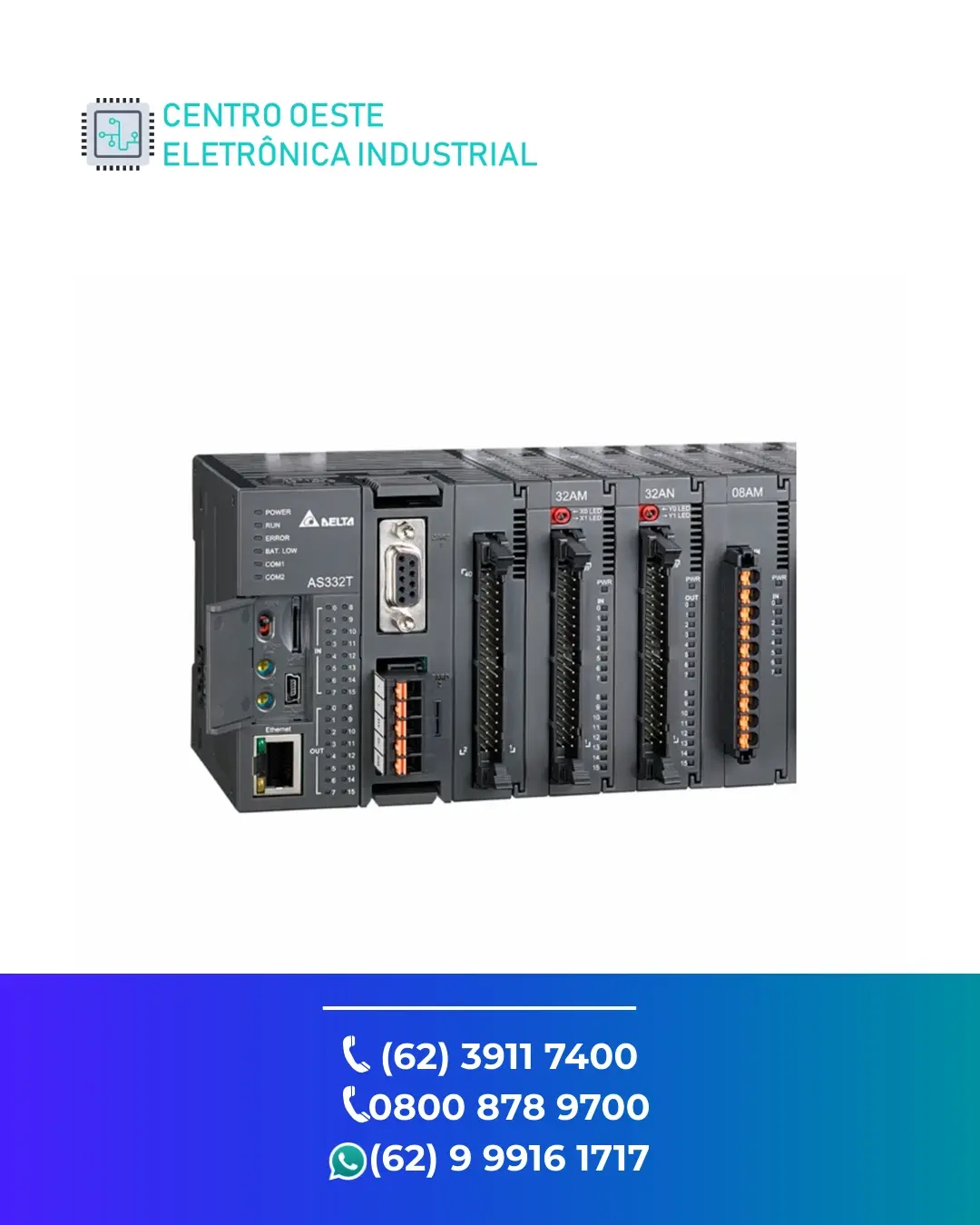 ASSISTÊNCIA TÉCNICA DE PLC DELTA AS300 BRASIL