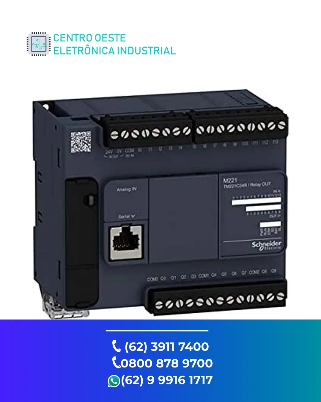 ASSISTÊNCIA TÉCNICA DE PLC SCHNEIDER MODICON M221 BRASIL