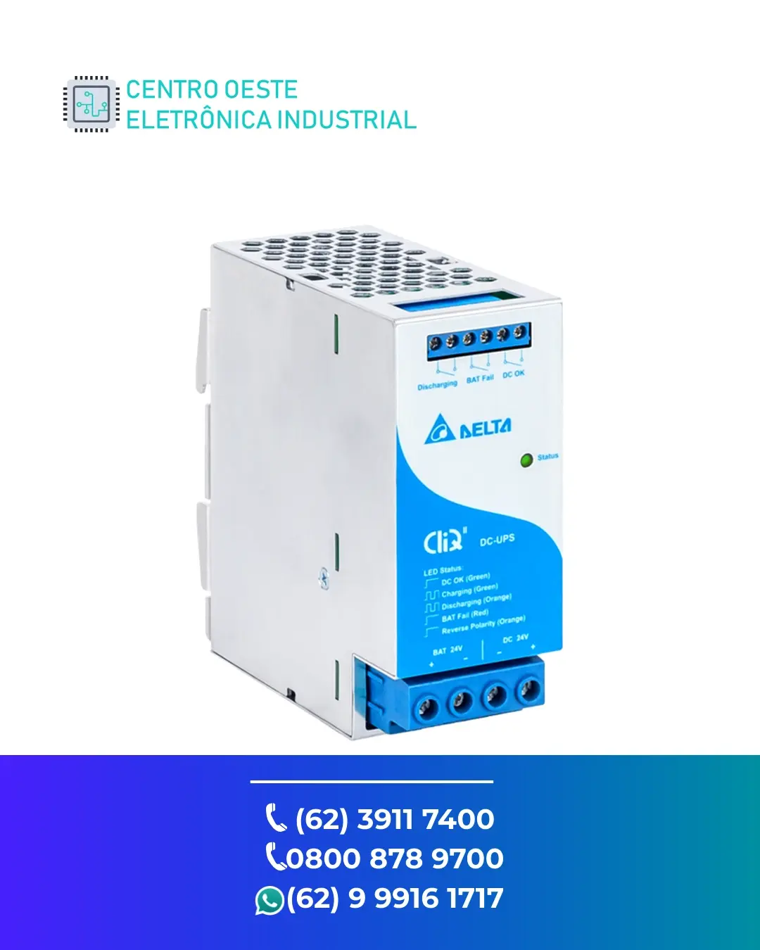 ASSISTÊNCIA TÉCNICA FONTE DELTA CLIQ II BRASIL