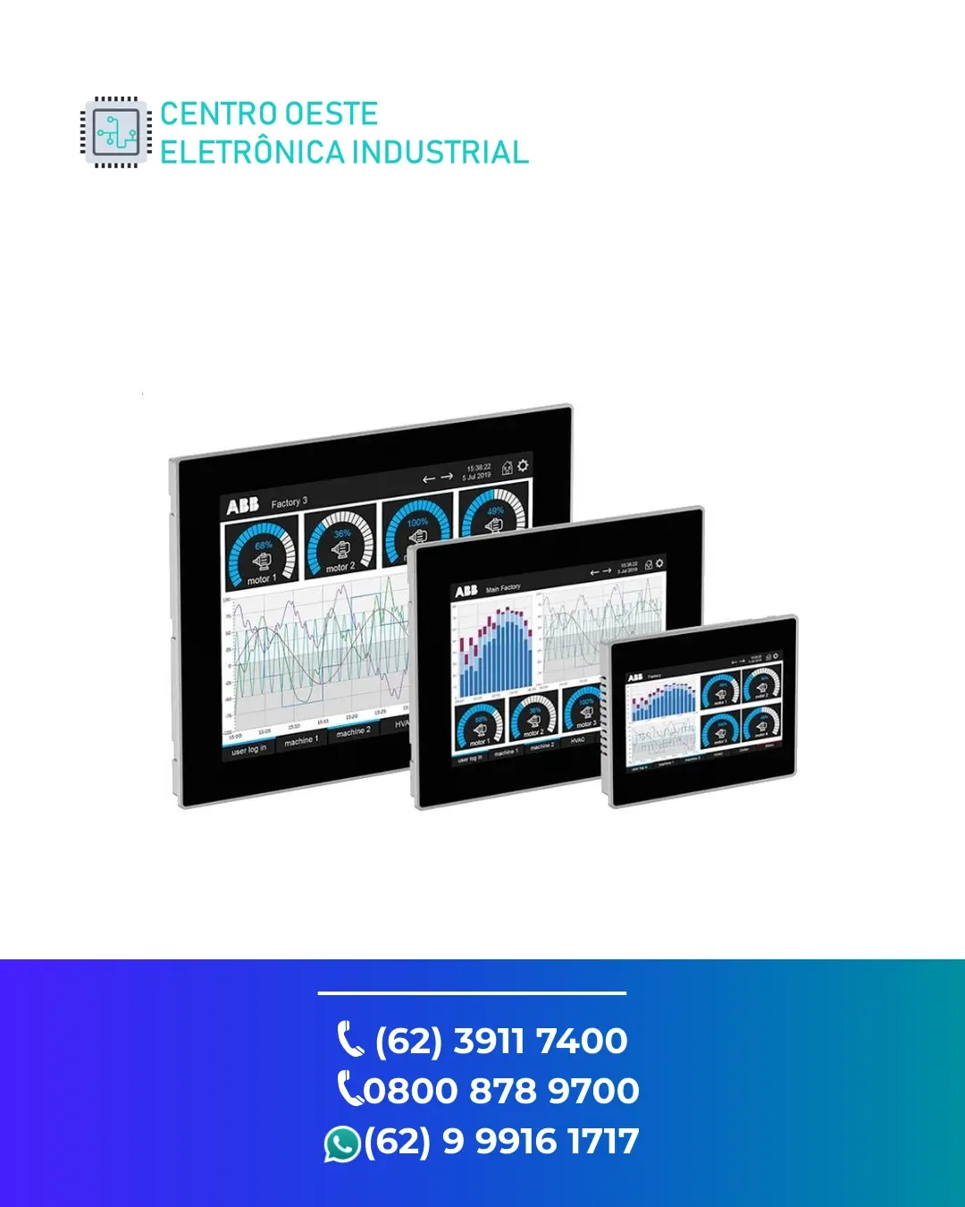 ASSISTÊNCIA TÉCNICA IHM ABB CP600 GOIANIA