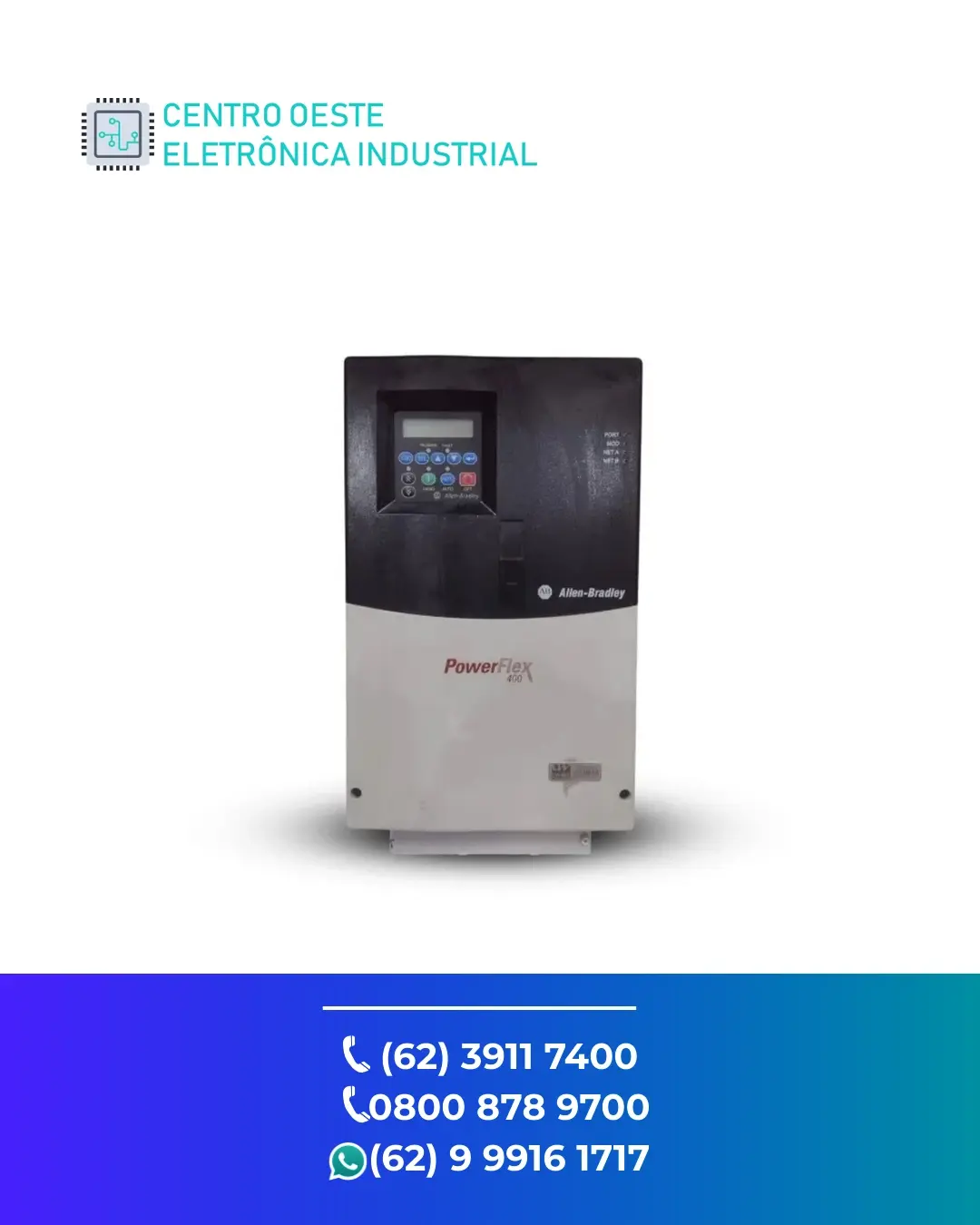 ASSISTÊNCIA TÉCNICA INVERSOR ALLEN BRADLEY POWERFLEX 400 BRASIL