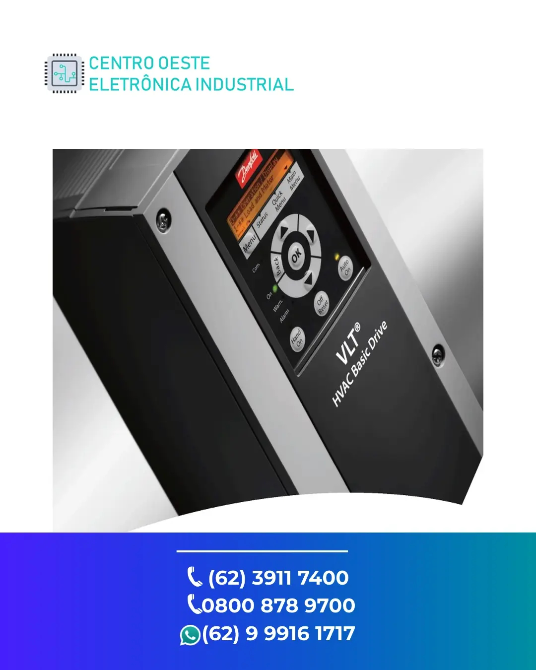 ASSISTÊNCIA TÉCNICA INVERSOR DANFOSS VLT HVAC BASIC GOIÁS