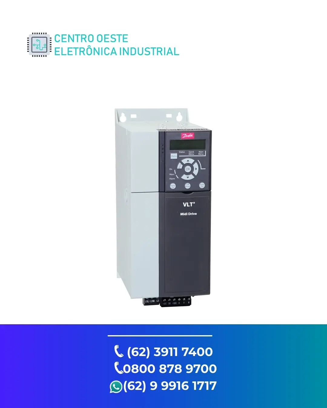 ASSISTÊNCIA TÉCNICA INVERSOR DANFOSS VLT MICRODRIVE FC280 BRASIL
