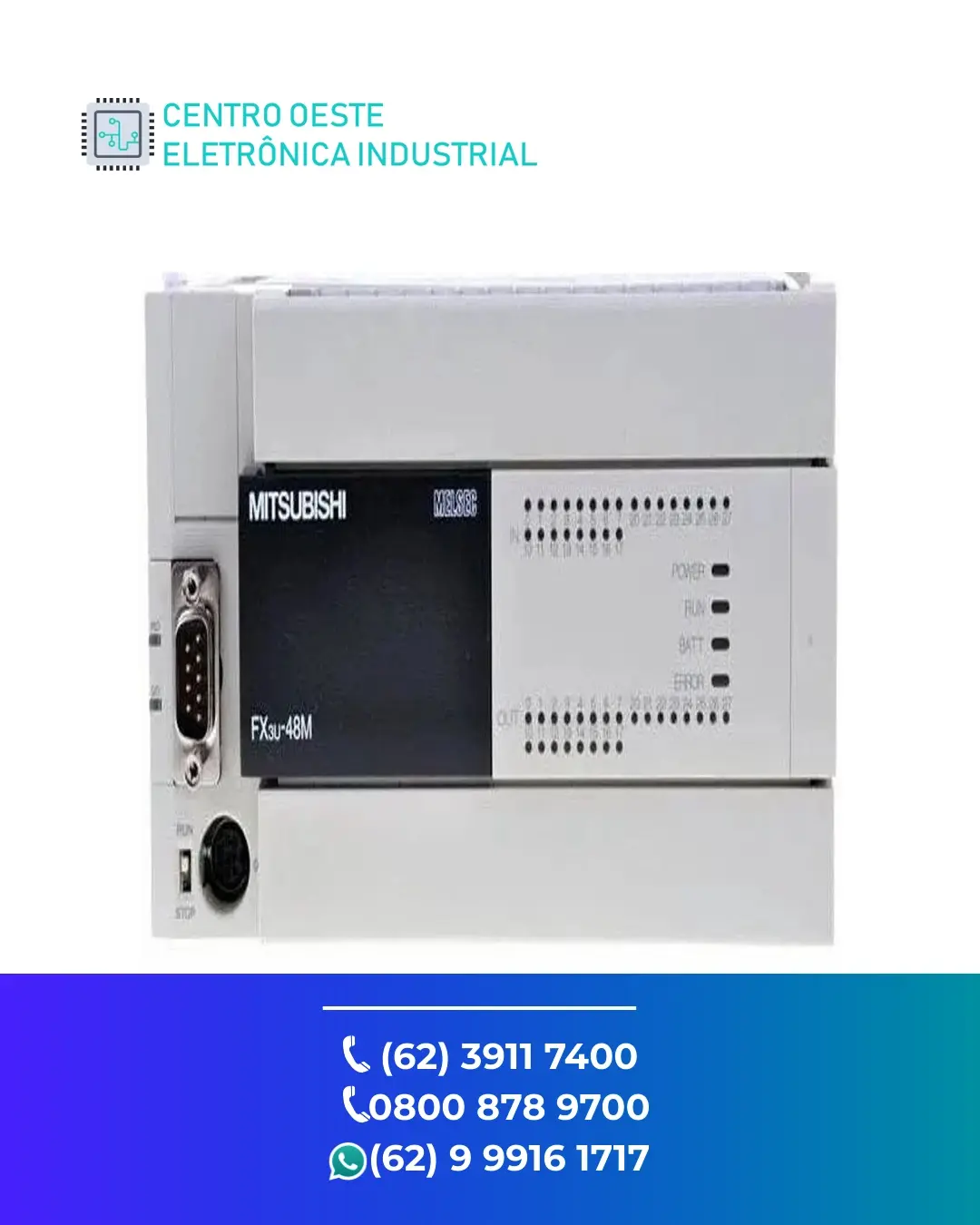 ASSISTÊNCIA TÉCNICA PLC MITSUBISHI FX2NC BRASIL