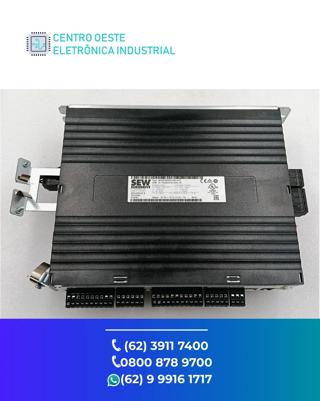 ASSISTÊNCIA TÉCNICA SERVO DRIVE SEW EURODRIVE MOVIDRIVE BRASIL