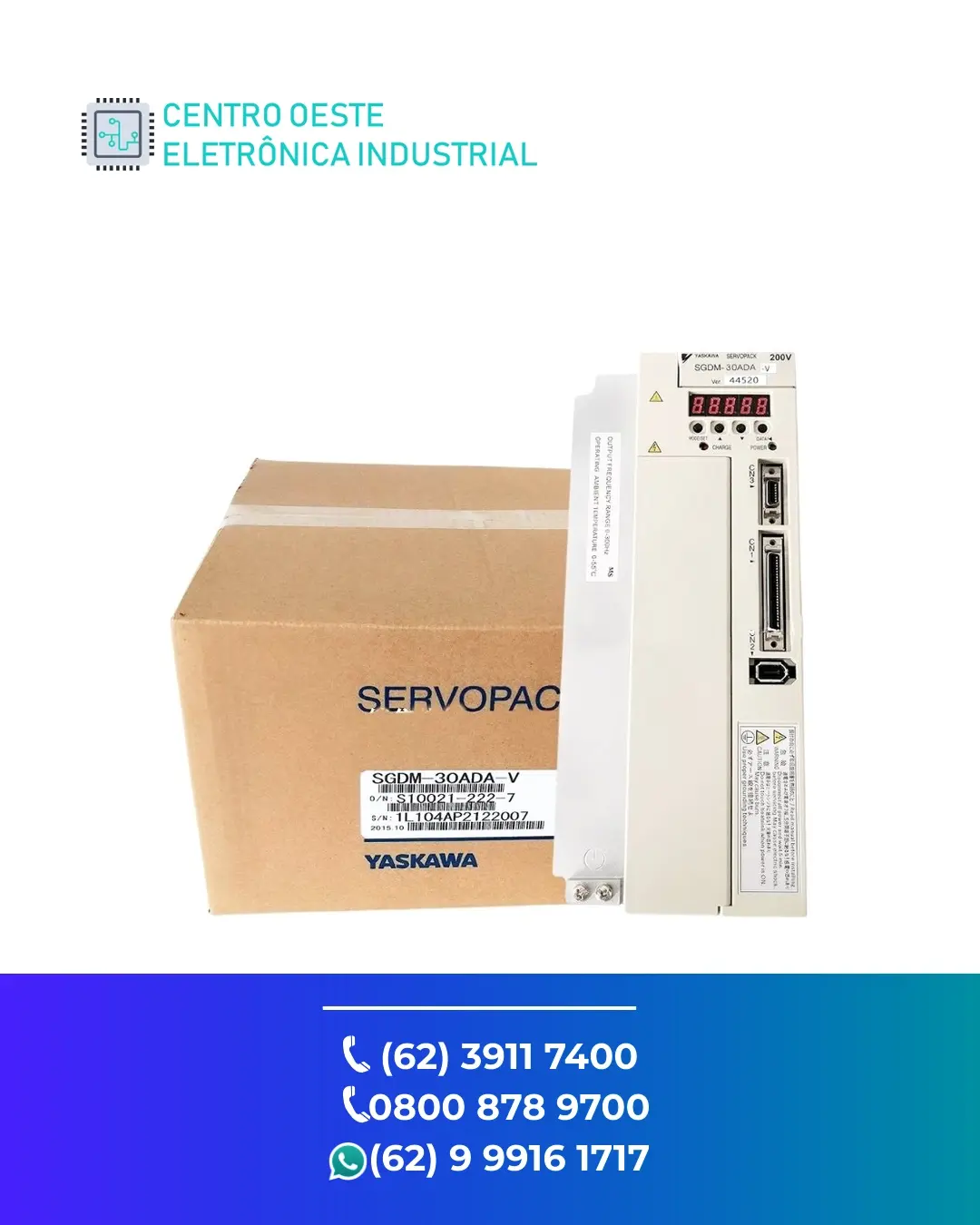 ASSISTÊNCIA TÉCNICA SERVO DRIVE YASKAWA SIGMA II BRASIL