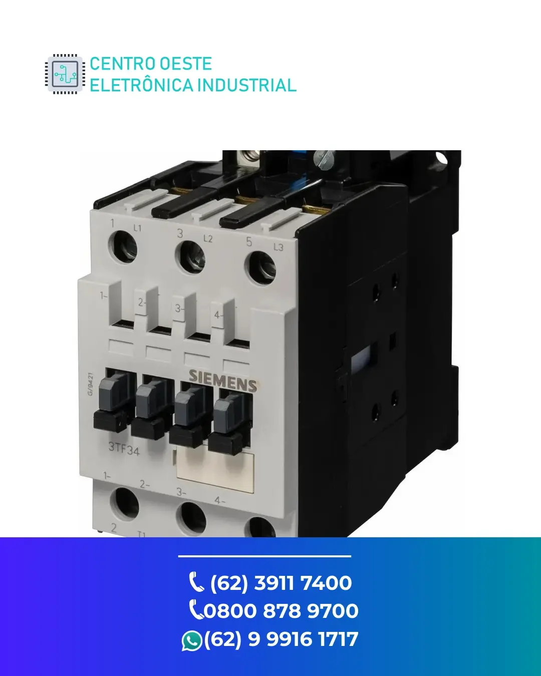 CONSERTO CONTATOR SIEMENS 3TF BRASIL