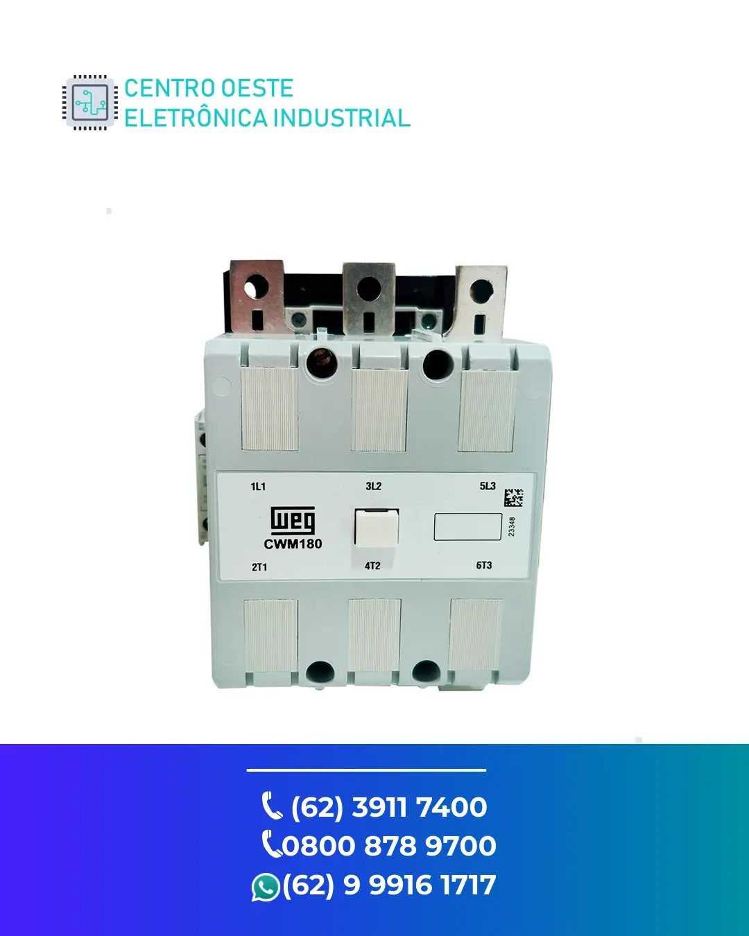 CONSERTO CONTATOR WEG CWM180 BRASIL
