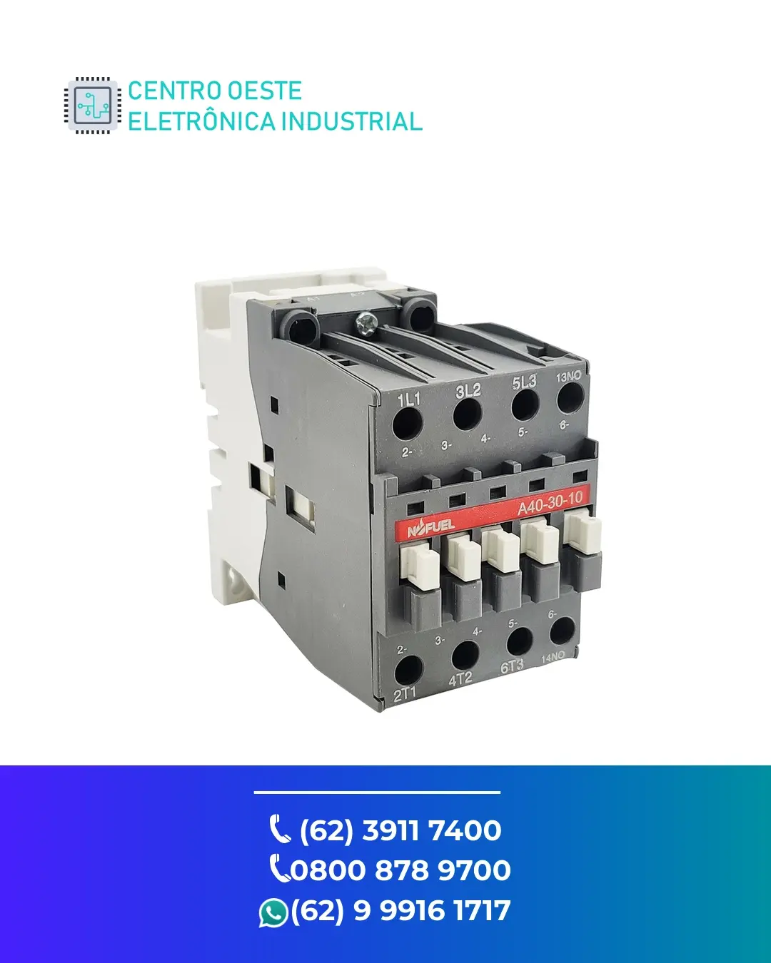CONSERTO DE CONTATOR ABB A40 BRASIL