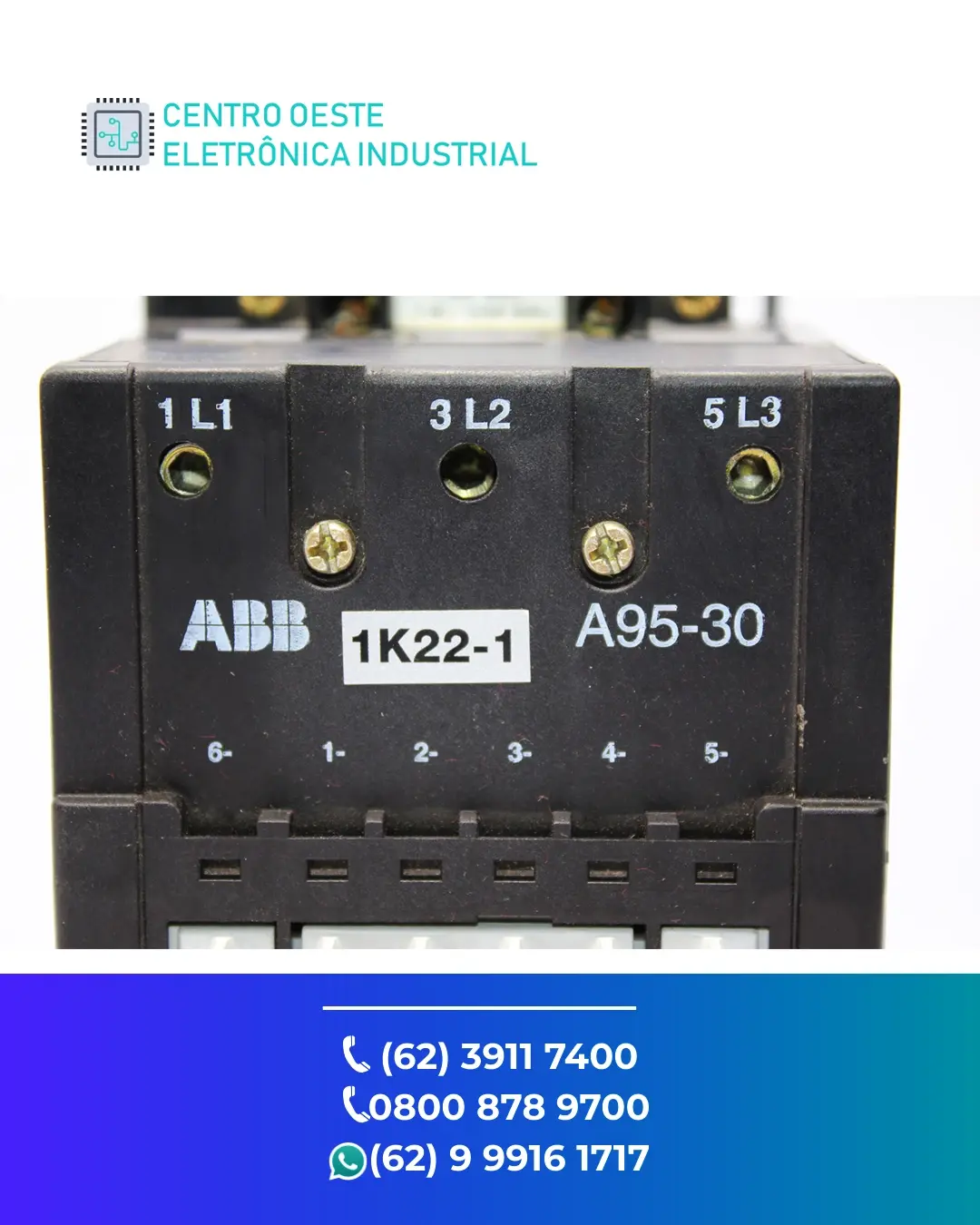 CONSERTO DE CONTATOR ABB A95 GOIANIA