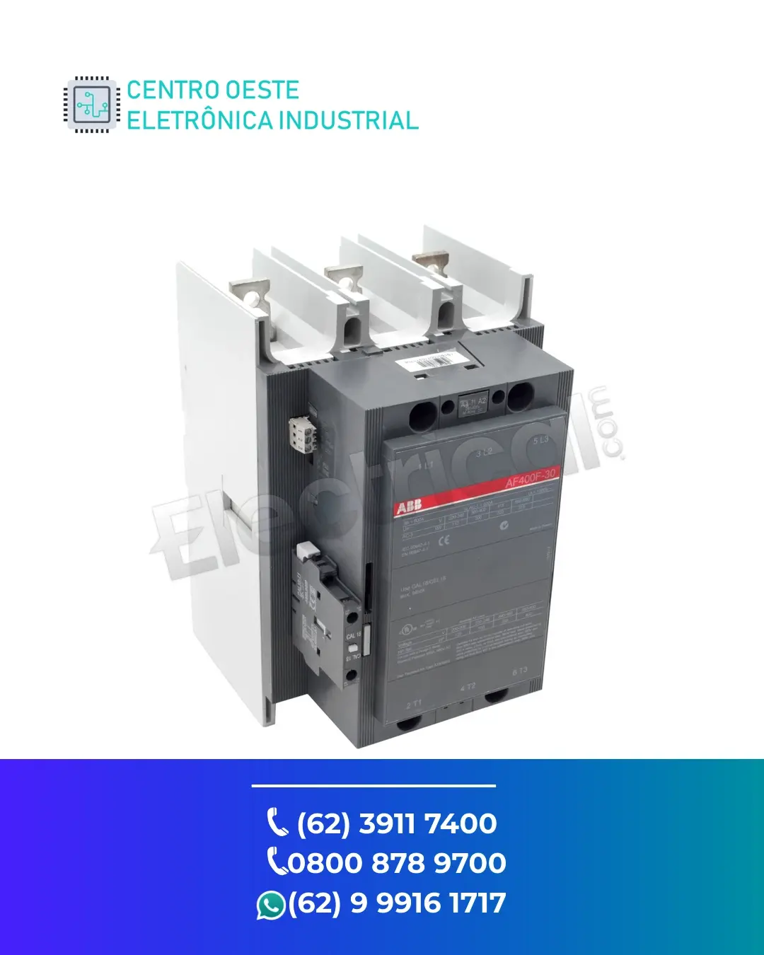 CONSERTO DE CONTATOR ABB AF460 BRASIL