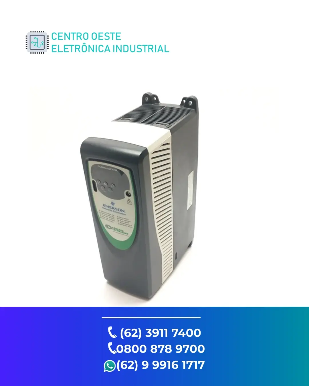 CONSERTO DE INVERSOR CONTROL TECHNIQUES COMMANDER ID300 GOIÁS
