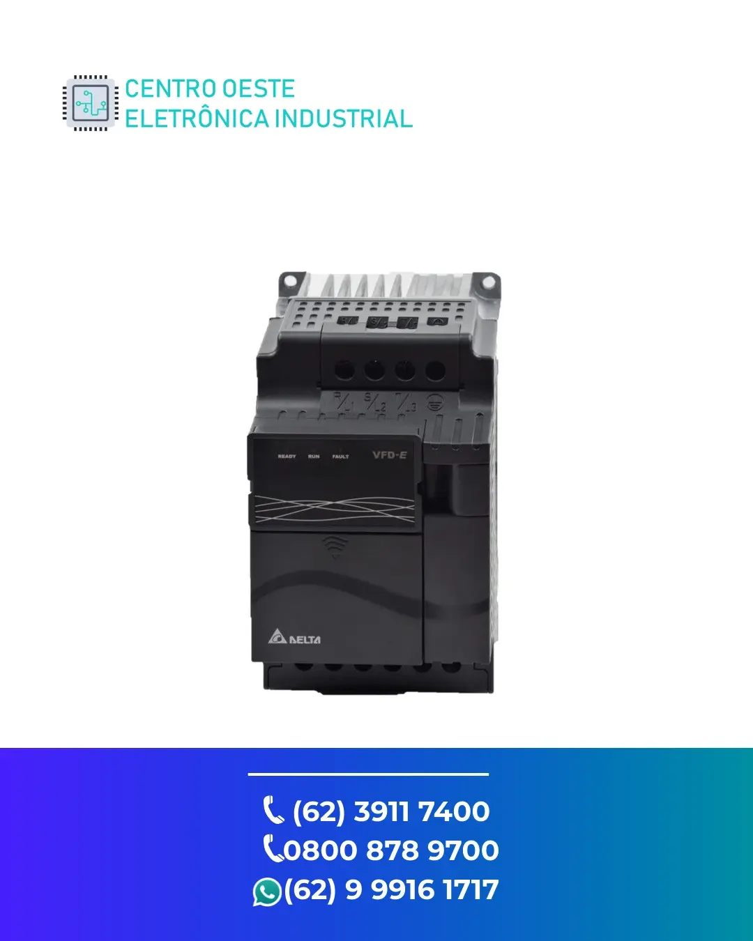 CONSERTO DE INVERSOR DELTA VFD E GOIANIA