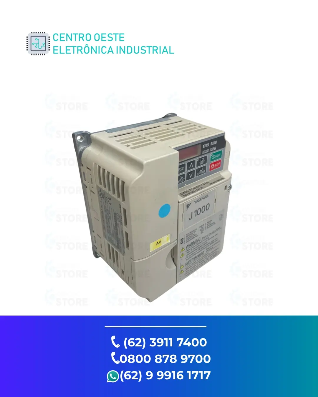 CONSERTO DE INVERSOR YASKAWA J1000 BRASIL