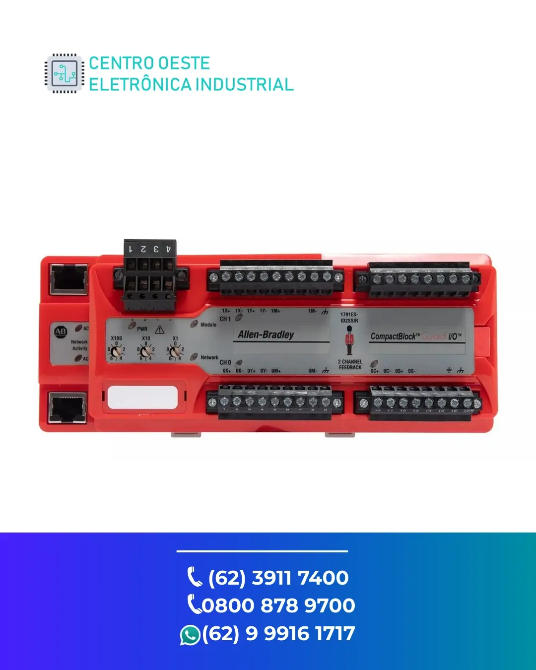 CONSERTO DE IO REMOTO ALLEN BRADLEY COMPACT IO BRASIL