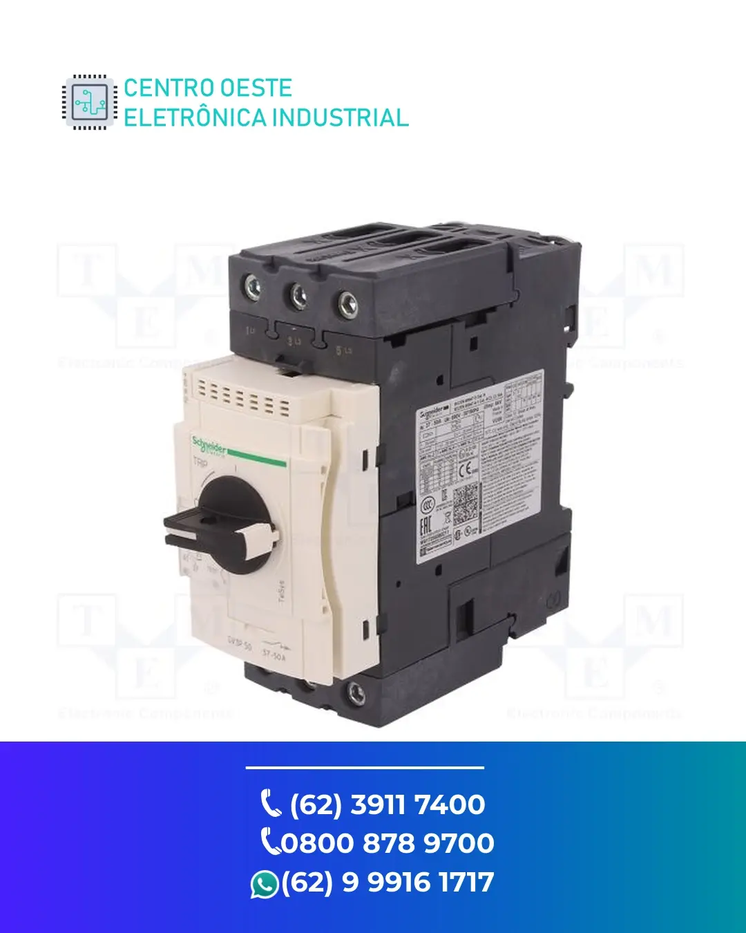 CONSERTO DISJUNTOR MOTOR SCHNEIDER GV5 GOIÁS