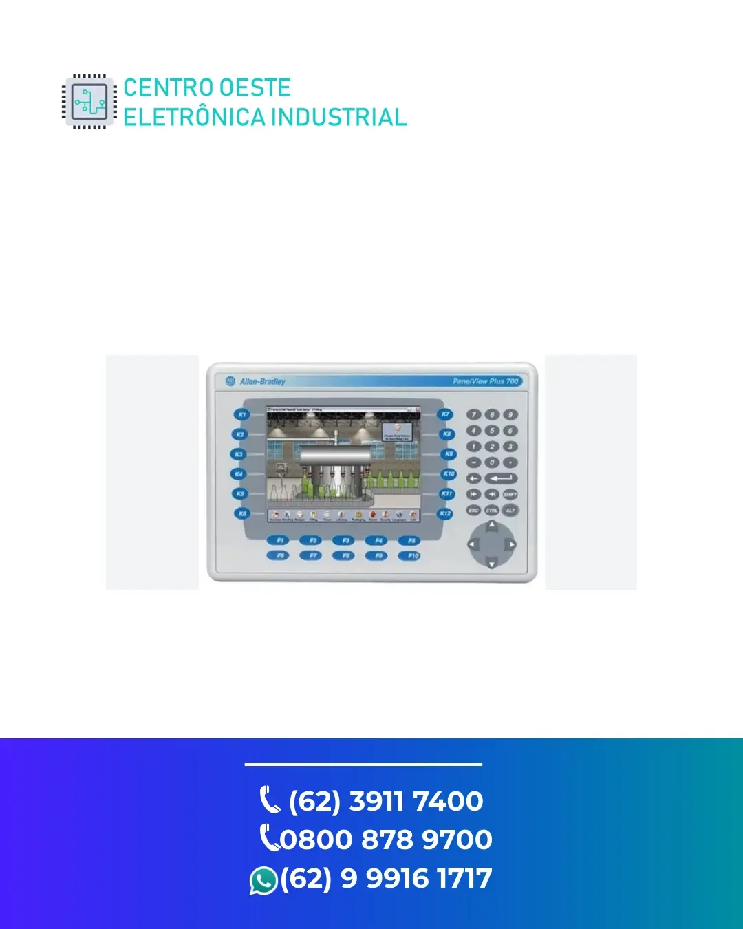 CONSERTO IHM ALLEN BRADLEY PANELVIEW PLUS BRASIL