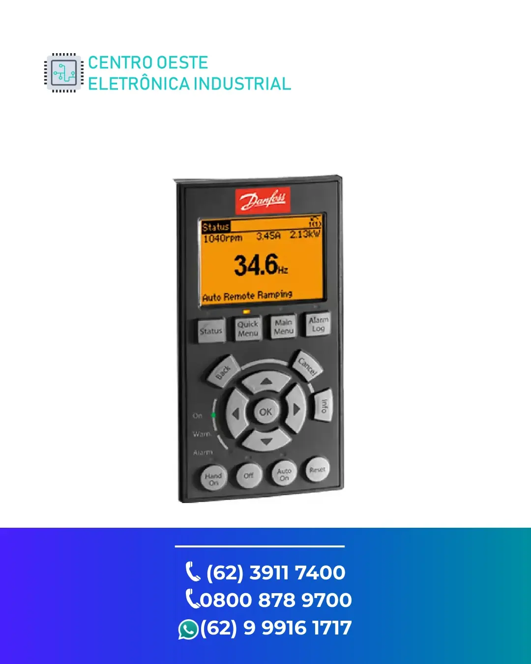 CONSERTO IHM DANFOSS MCXDISPLAY GOIÁS