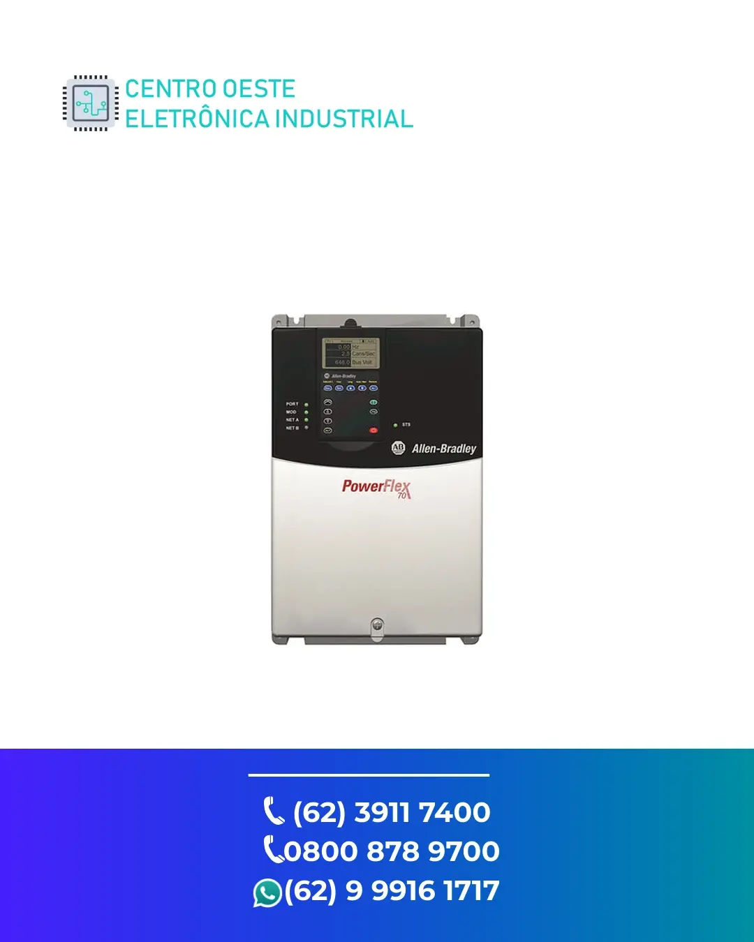 CONSERTO INVERSOR ALLEN BRADLEY POWERFLEX 70 BRASIL