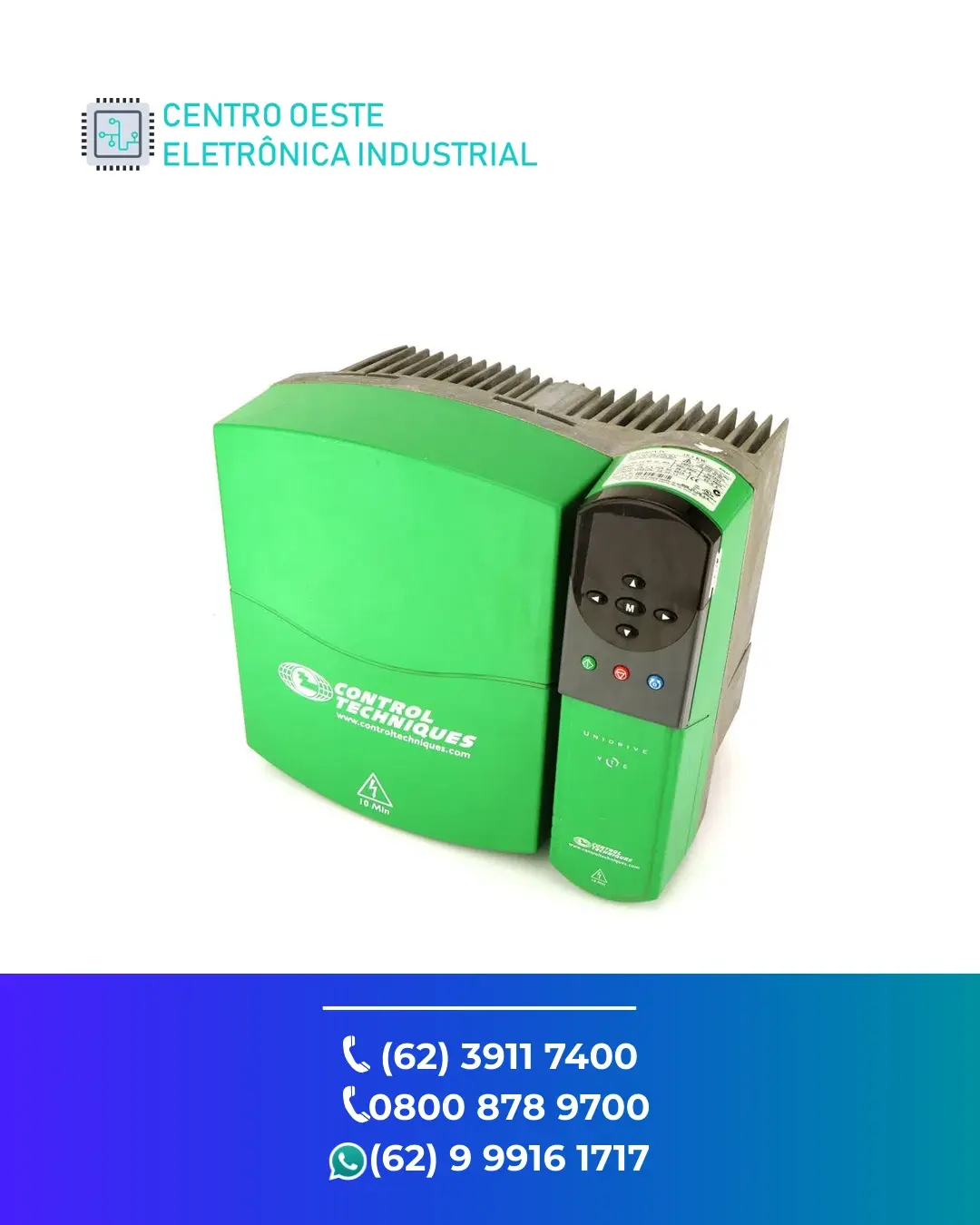 CONSERTO INVERSOR CONTROL TECHNIQUES UNIDRIVE CLASSIC BRASIL