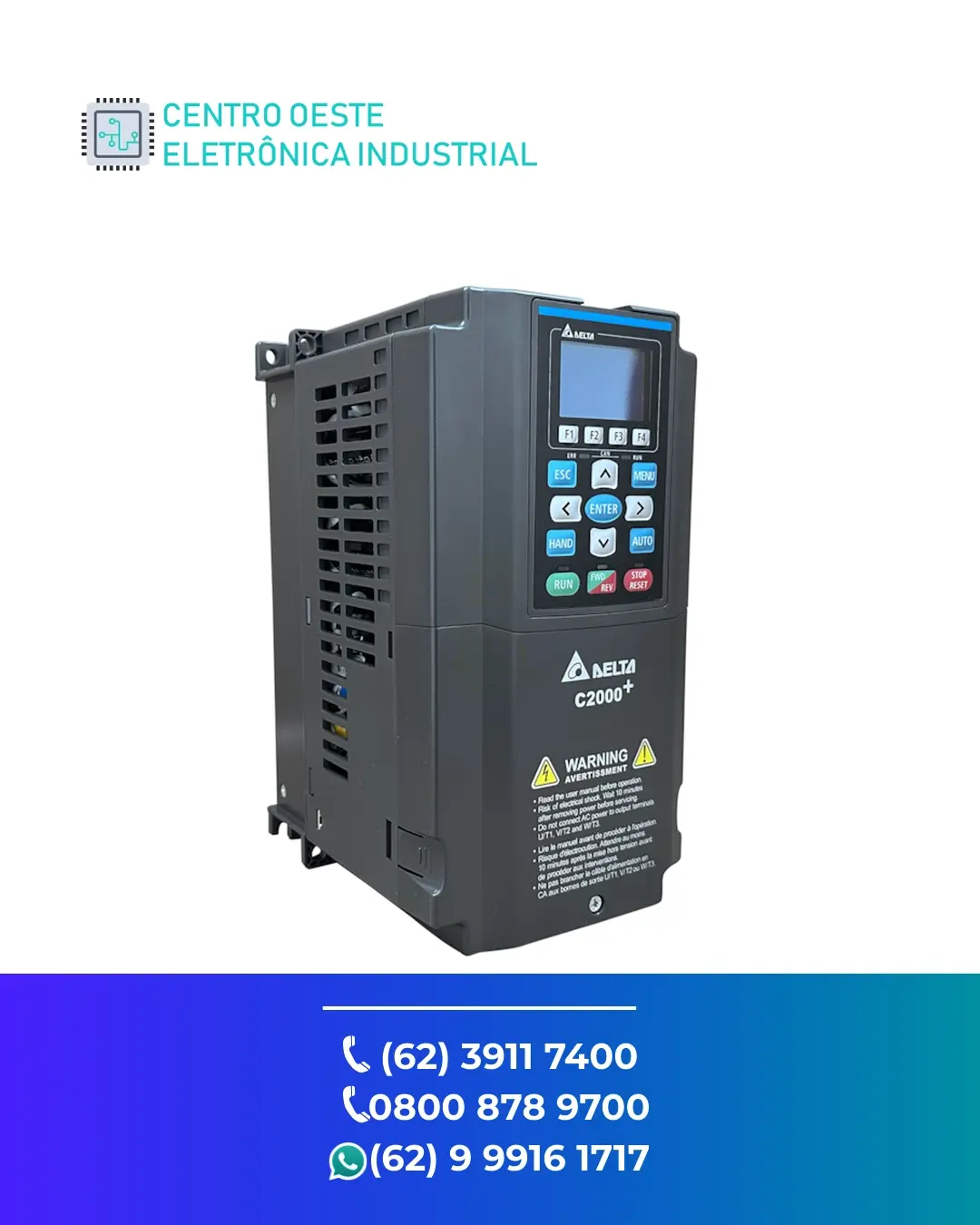 CONSERTO INVERSOR DELTA VFD C2000 BRASIL