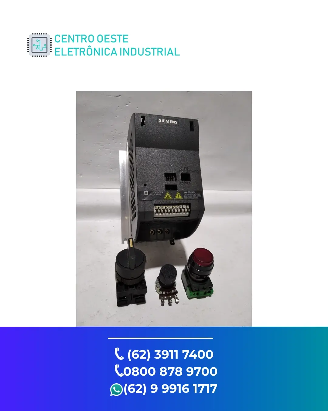 CONSERTO INVERSOR SIEMENS SINAMICS G110 GOIÁS