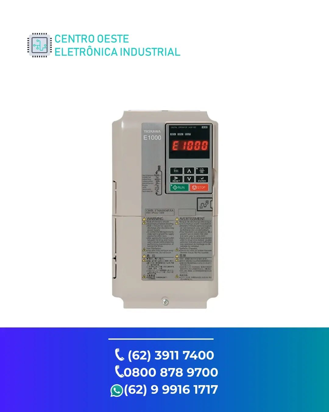 CONSERTO INVERSOR YASKAWA E1000 BRASIL