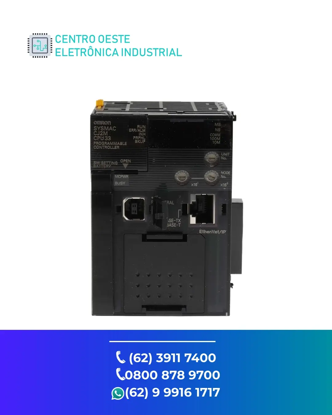CONSERTO PLC OMRON CJ2M GOIÁS