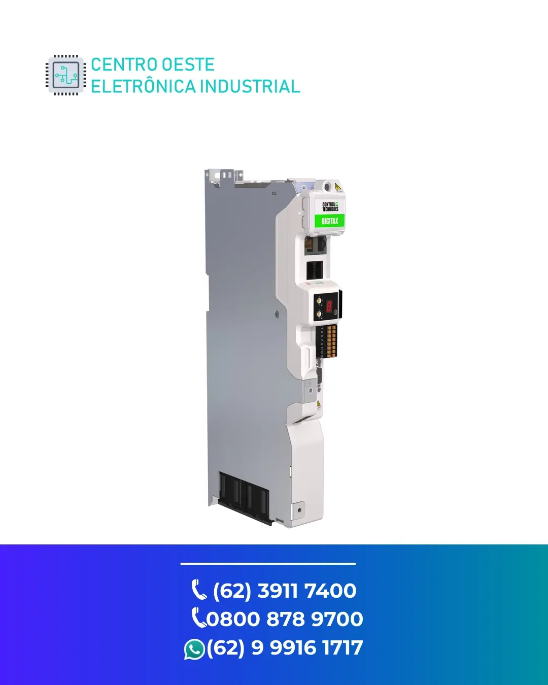 CONSERTO SERVO DRIVE CONTROL TECHNIQUES DIGITAX M75 BRASIL