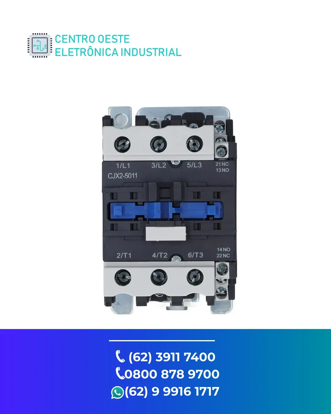 ESPECIALIZADA CONTATOR CONTROL TECHNIQUES INDUSTRIAL CONTACTOR GOIÁS