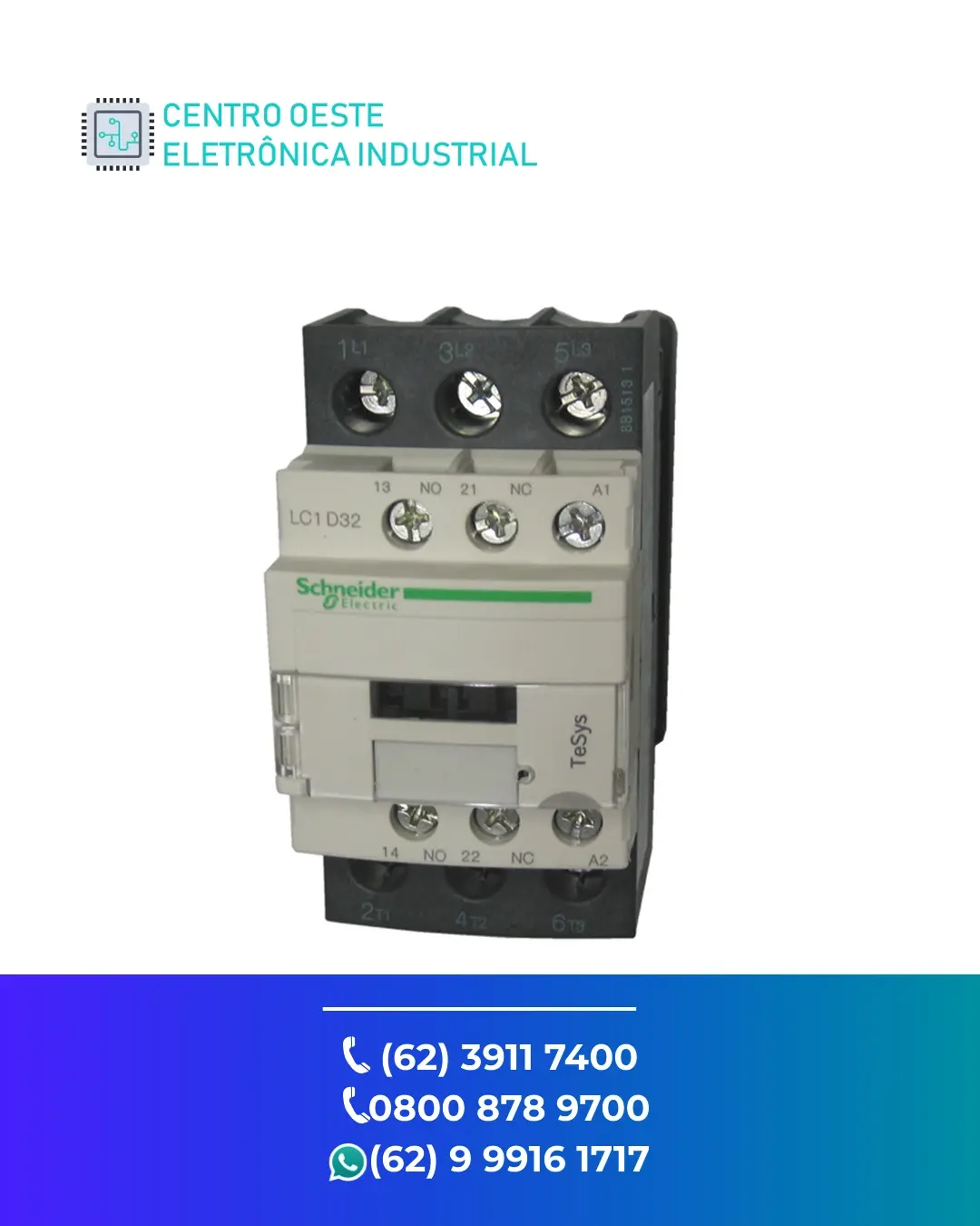 ESPECIALIZADA CONTATOR SCHNEIDER LC1D32 GOIÁS