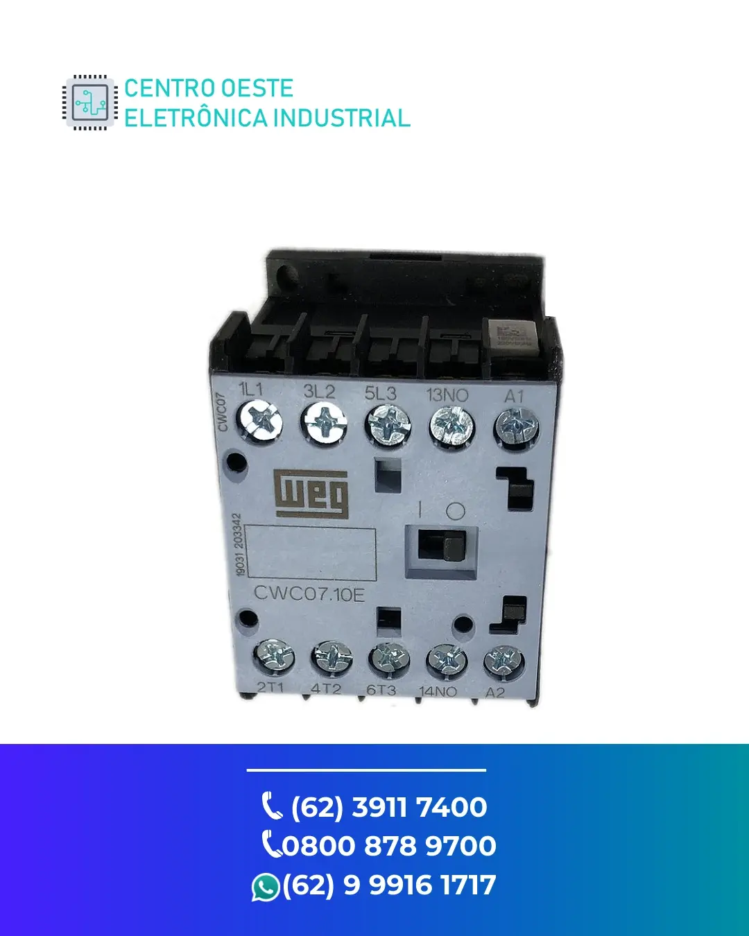 ESPECIALIZADA CONTATOR WEG CWC07 GOIÁS