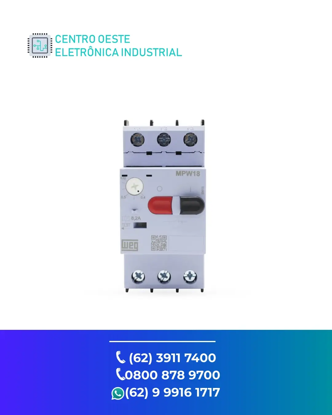 ESPECIALIZADA DISJUNTOR MOTOR WEG MPW18 GOIANIA