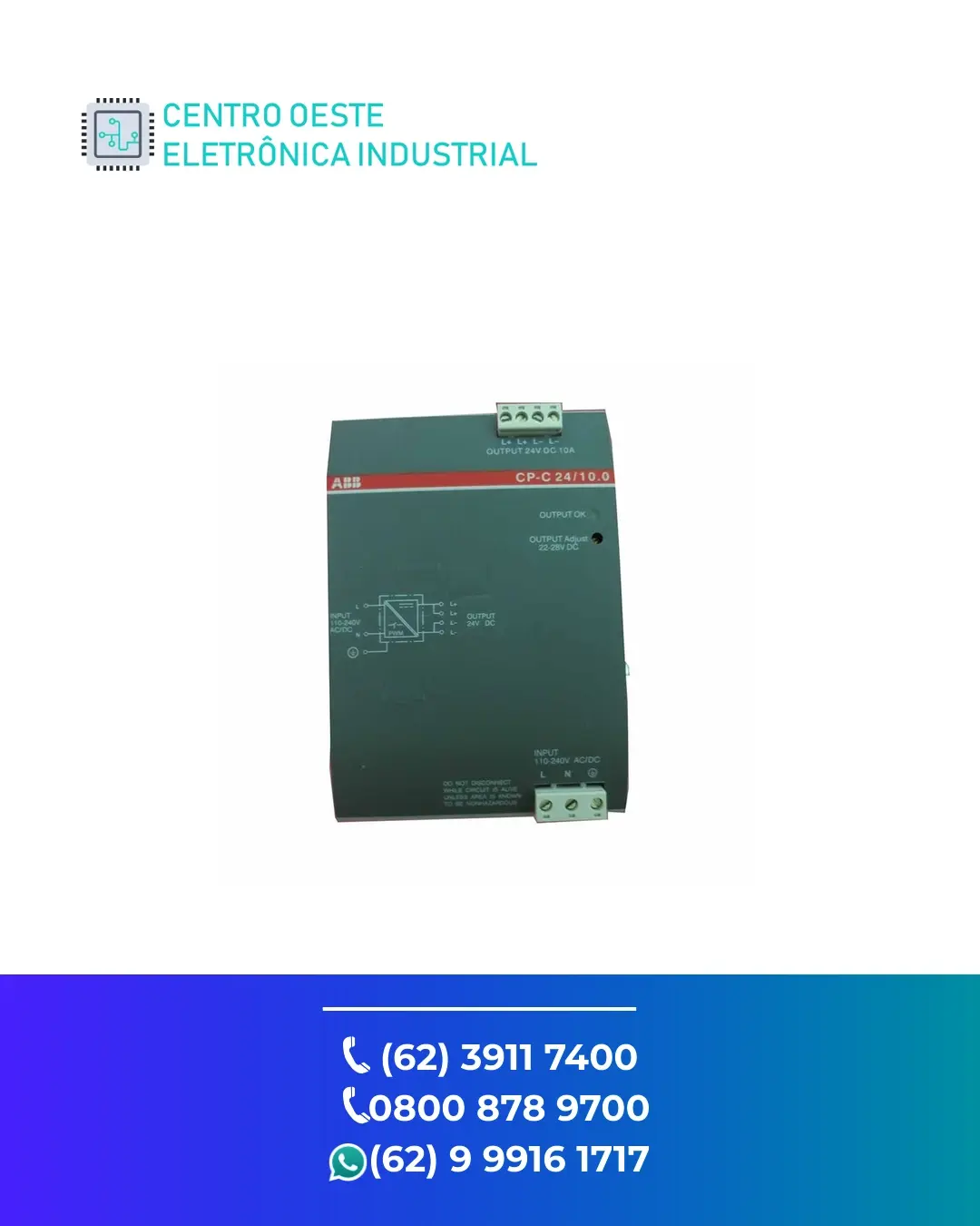 ESPECIALIZADA FONTE ABB CP C GOIANIA
