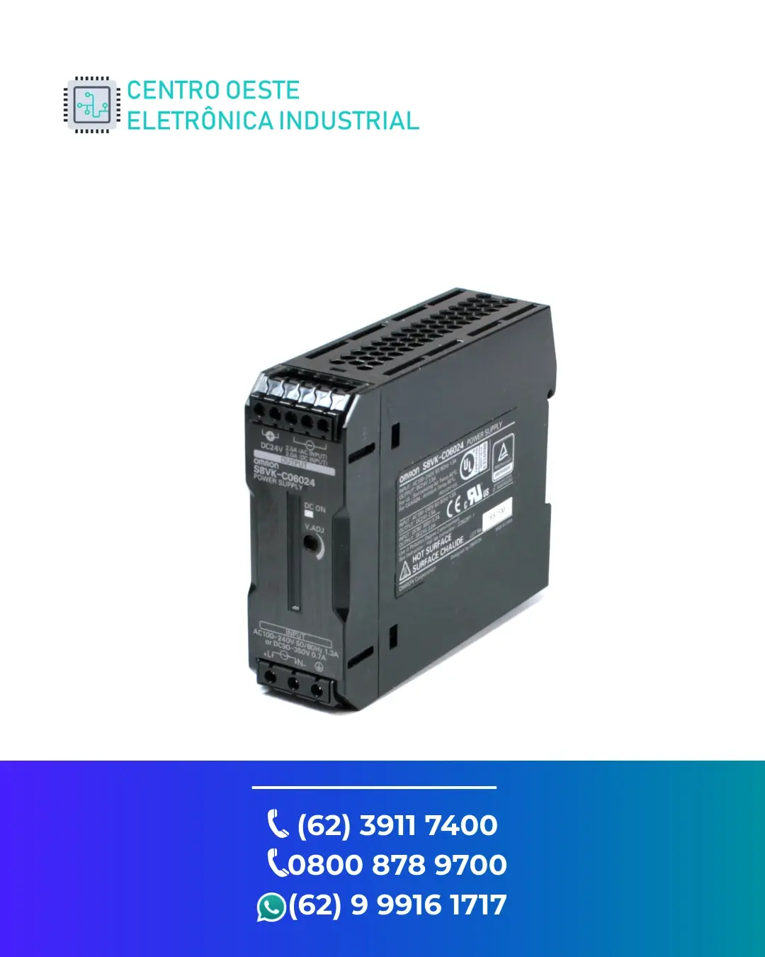 ESPECIALIZADA FONTE OMRON S8VK BRASIL