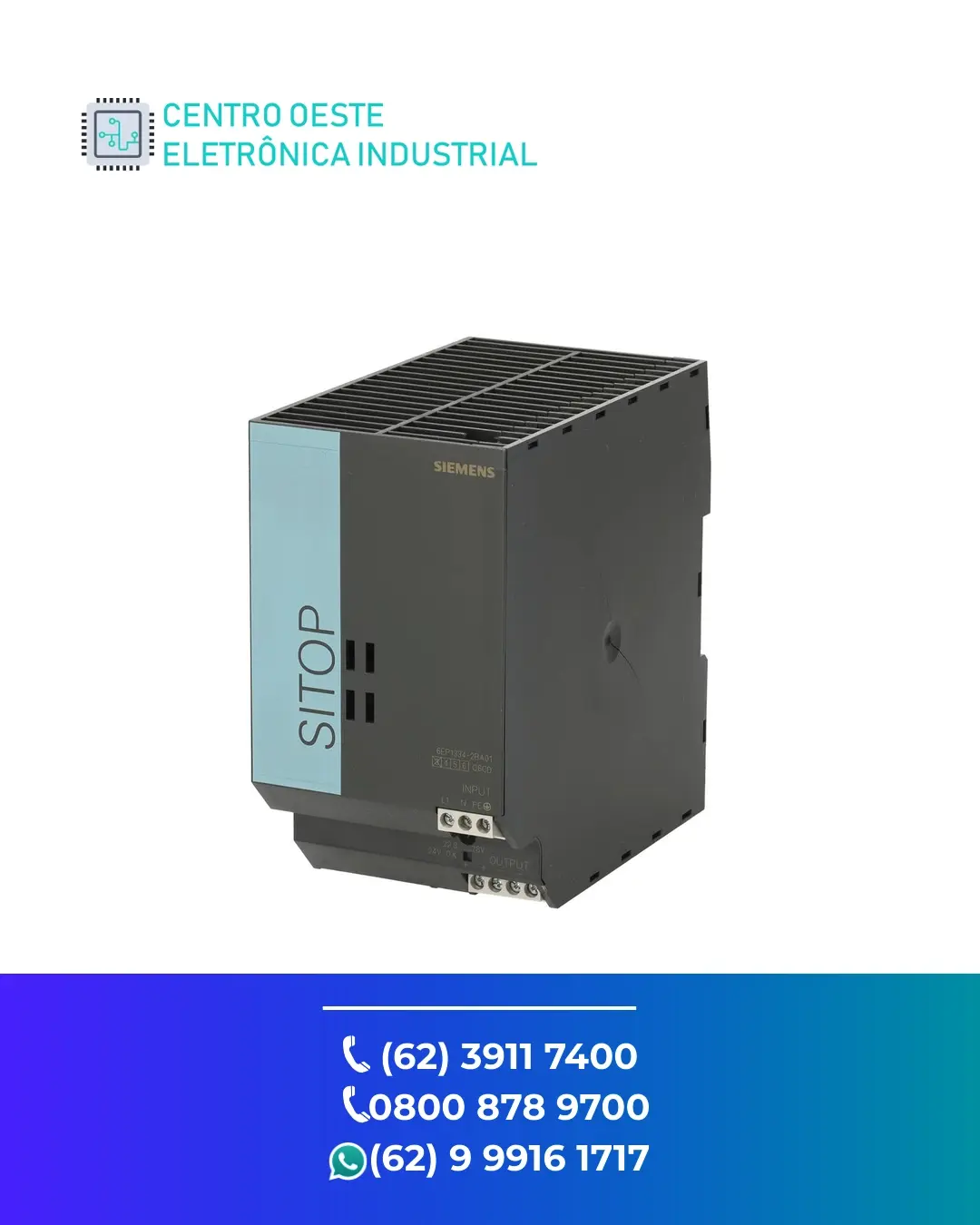 ESPECIALIZADA FONTE SIEMENS SITOP SMART GOIÁS