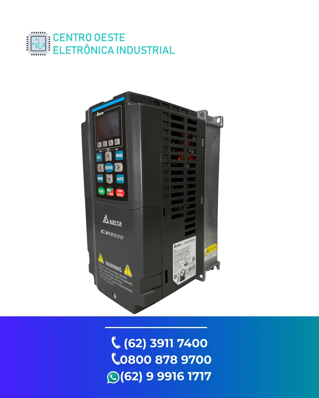 ESPECIALIZADA INVERSOR DELTA VFD CH2000 BRASIL