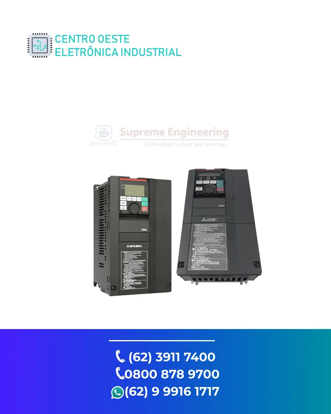 ESPECIALIZADA INVERSOR MITSUBISHI FR F800 GOIANIA