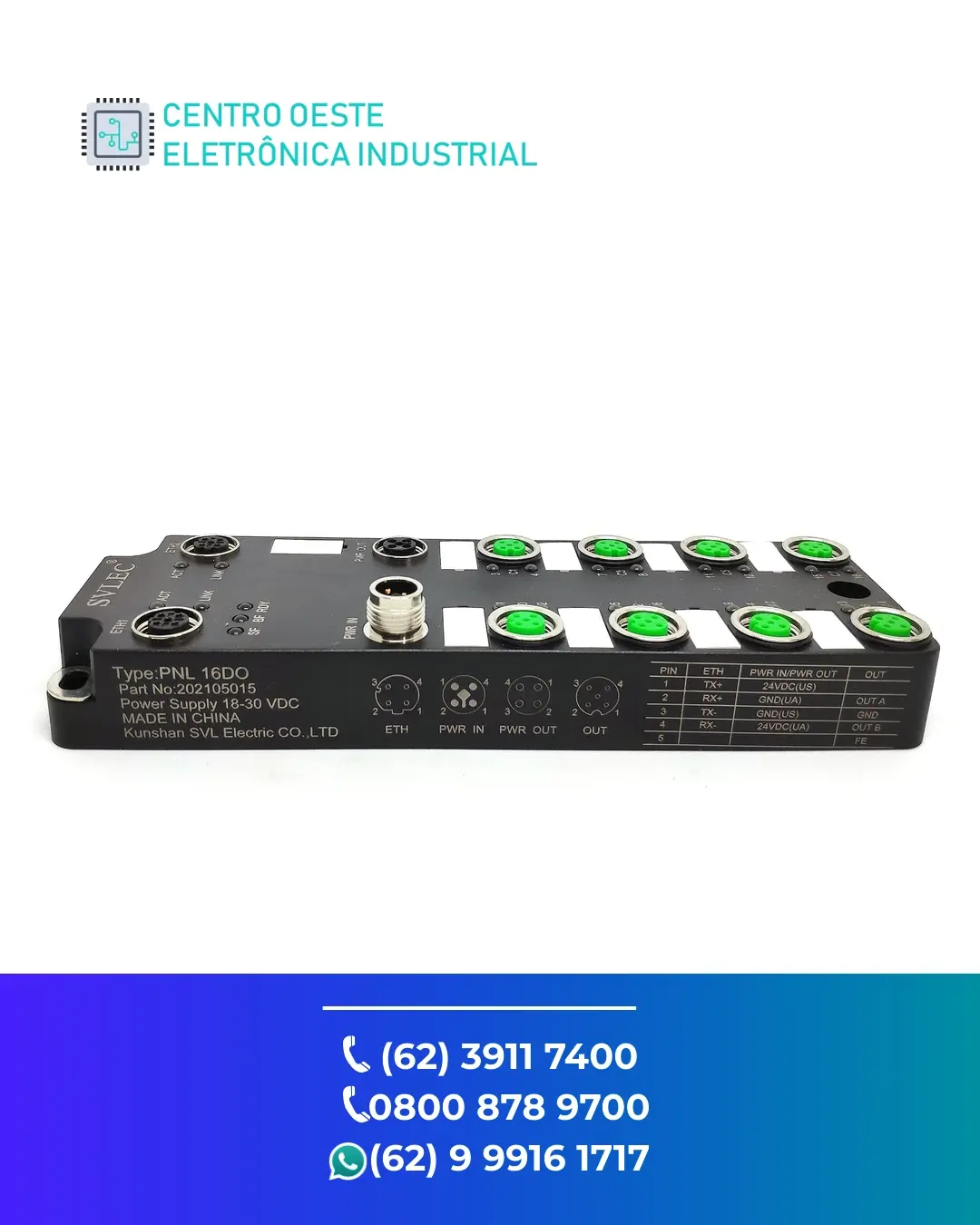 ESPECIALIZADA IO REMOTO CONTROL TECHNIQUES MODULE IO BRASIL