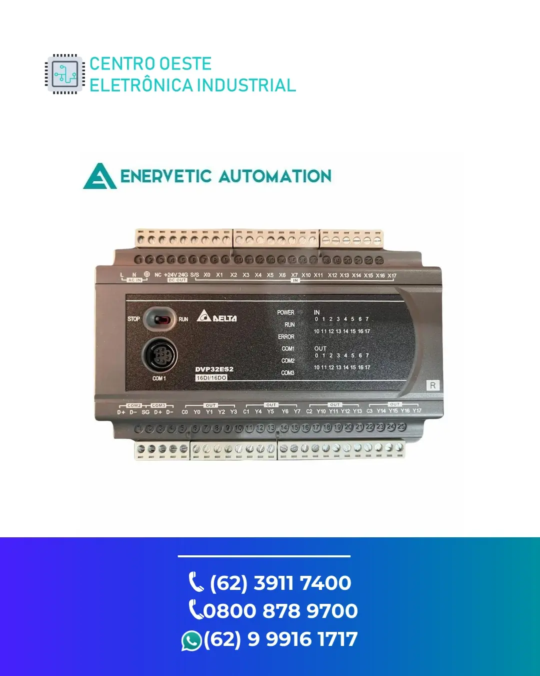 ESPECIALIZADA PLC DELTA DVP EX2 GOIANIA