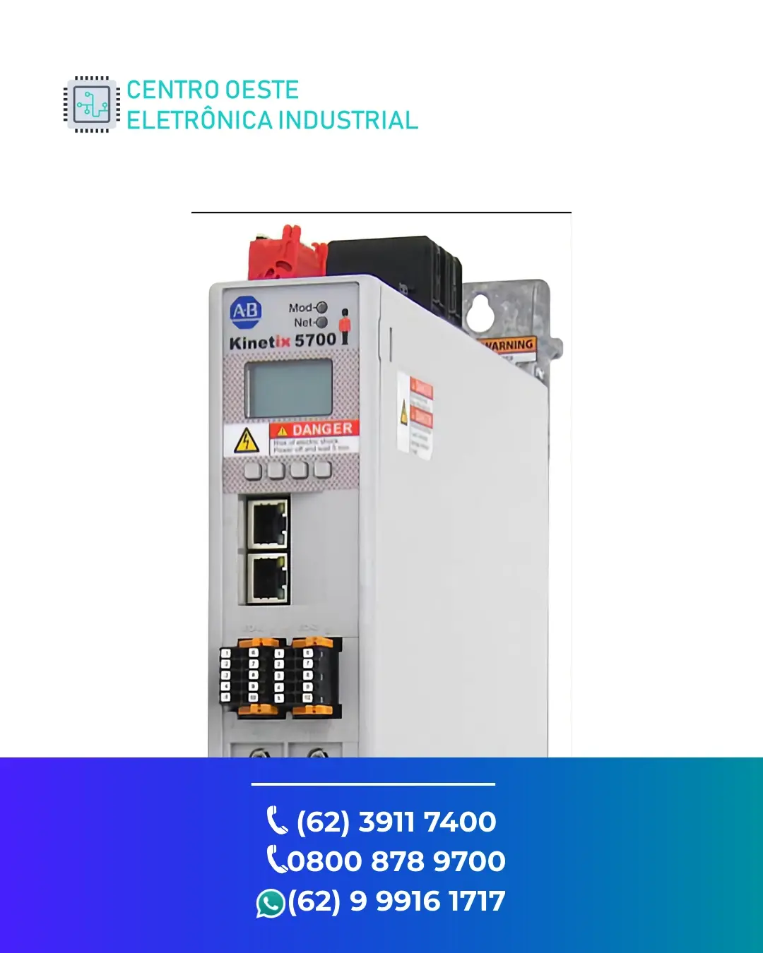 ESPECIALIZADA SERVO DRIVE ALLEN BRADLEY KINETIX 5700 BRASIL